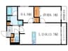 グランディールＡ＆Ｎ出町柳 1LDK+Sの間取り