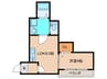 ALEGRIA三国ヶ丘 1LDKの間取り