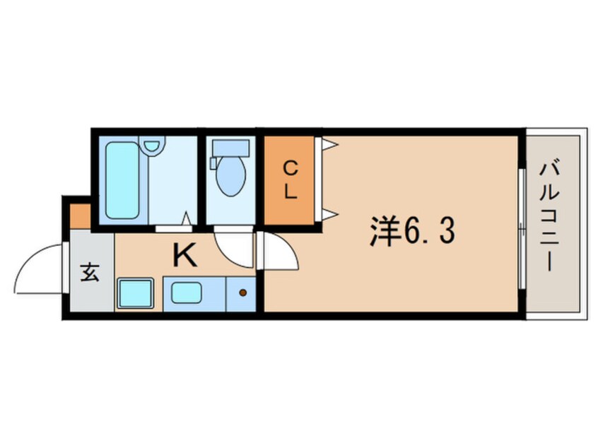 間取図 ｼｰｻｲﾄﾞSKYﾊｲﾂ