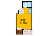 カ－サ上汐 1Rの間取り