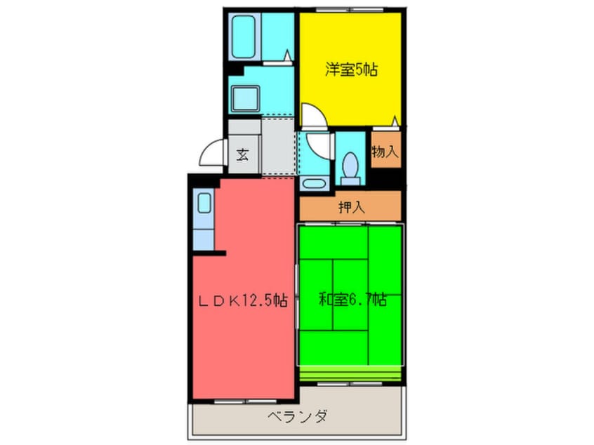 間取図 ヴァンベールしののめＡ棟