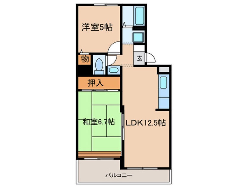 間取図 ヴァンベールしののめＡ棟