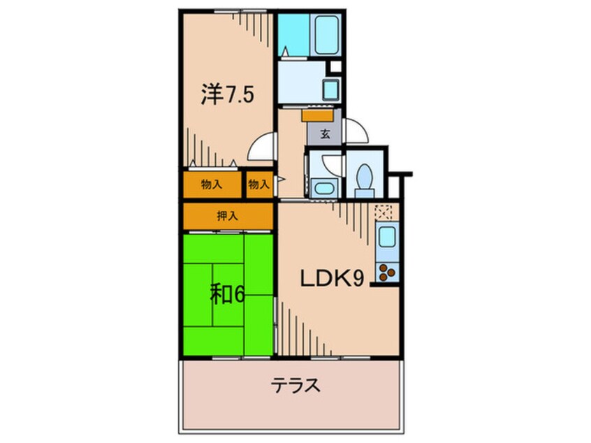 間取図 ハイム門戸荘