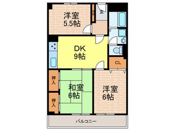 間取図 日商岩井夙川マンション(407)