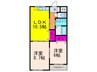 松下マンション 2LDKの間取り