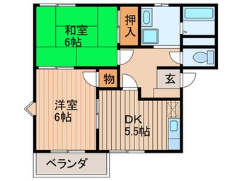 間取図 ハイツヒミコＡ棟