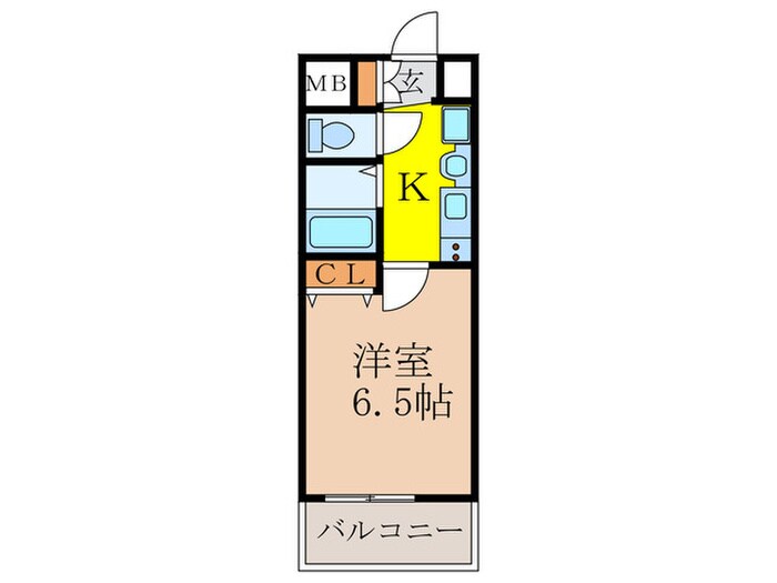 間取り図 ﾌﾟﾚｻﾝｽ新大阪ｽﾃ-ｼｮﾝﾌﾛﾝﾄ(４０２)