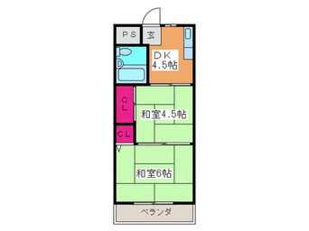 間取図 ＷＥＳＴヒルズ平野