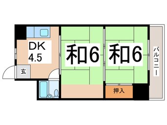 間取図 ＷＥＳＴヒルズ平野
