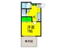 メゾンメテオ－ル 1Kの間取り