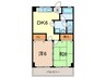 白井マンション 2DKの間取り