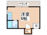 フレンドハイツ 1Rの間取り