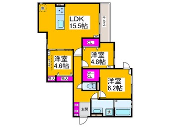 間取図 Gran Vievle北花田