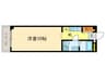 上桂くめマンション 1Kの間取り