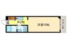 上桂くめマンション 1Kの間取り