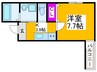 フジパレス上野芝V番館 1Kの間取り