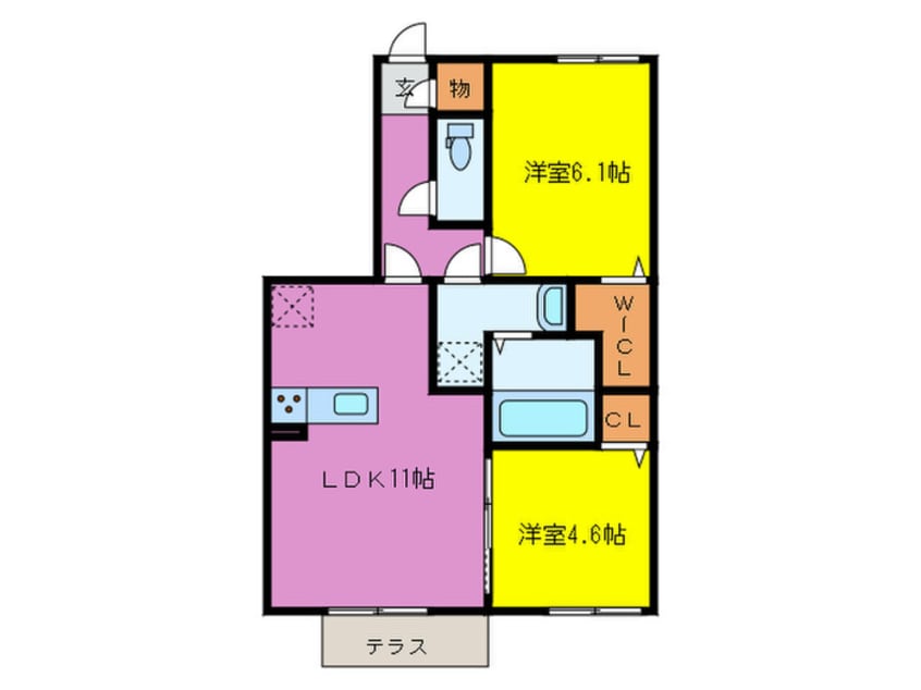 間取図 リミテッド　Ｂ棟