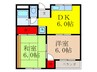 ヴィヴァ－チェ総持寺 2DKの間取り