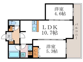 間取図 CURIOJITE OKAZAKI