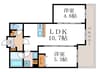 CURIOJITE OKAZAKI 2LDKの間取り