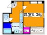 エヌエムスワサントドゥイースト 1Rの間取り