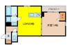 RハイツⅢ 1LDKの間取り