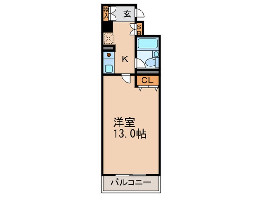 間取図 アヴァンセク－ル西天満５丁目