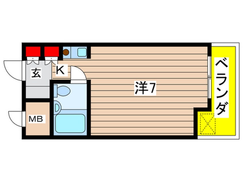 間取図 キューブ南武庫之荘Ⅲ