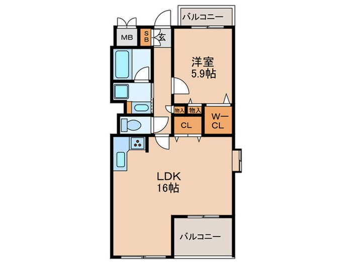 間取り図 アリュレ御幣島