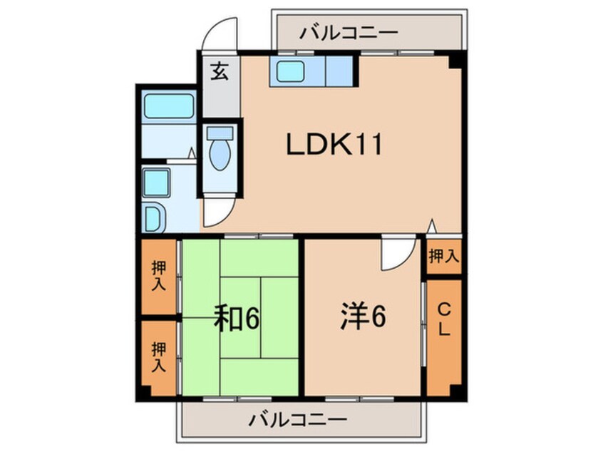 間取図 宝ハイツ