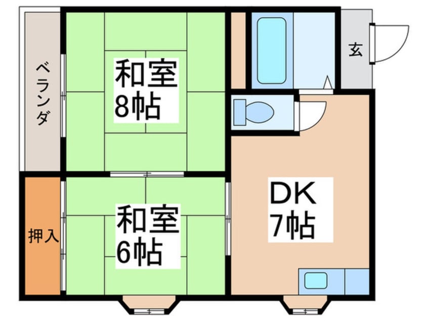 間取図 サンハイムハヤシ