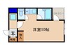 マリーブ１８４３ 1Rの間取り