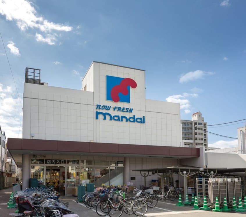 万代(スーパー)まで454m 仮）ハーミッツ・セル下新庄