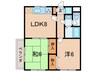 エルドラード甲子園 2LDKの間取り