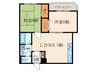 水上マンション 2LDKの間取り