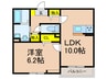 エスポワール 1LDKの間取り