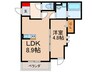 ル シエル クレール サクラ 1LDKの間取り