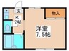 暁２１－０号館 1Kの間取り