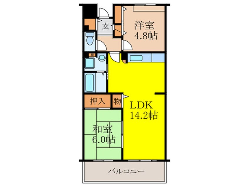 間取図 アルビス五月ヶ丘１２８号棟