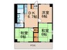 パレス和坂 3DKの間取り