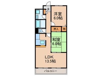 間取図 エクシアパーム弐番館