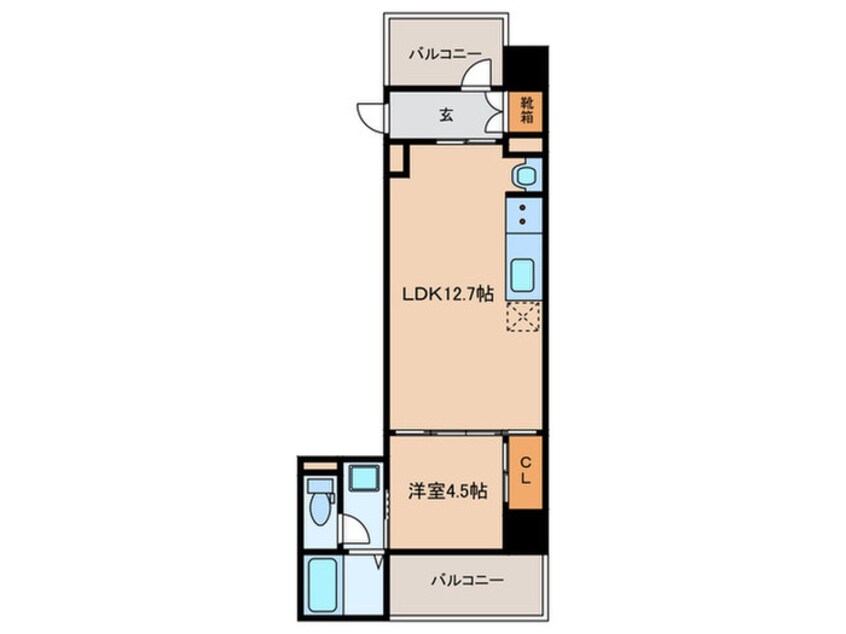 間取図 ブリリアントコートクラージュ