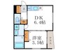 ＲＥＶＩＴＡ京都西京極 1DKの間取り