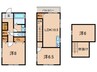 一里山戸建貸家 3LDKの間取り