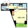 ｴｲﾁ･ﾂｰ･ｵｰ東住吉Ⅰ番館 1Kの間取り
