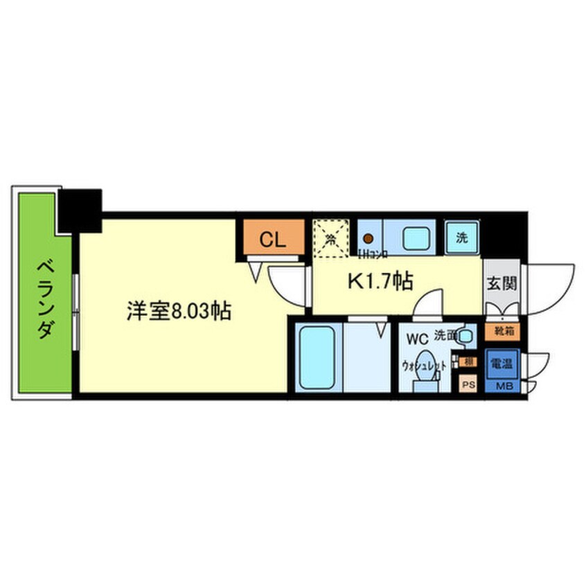 間取図 ｴｲﾁ･ﾂｰ･ｵｰ東住吉Ⅱ番館