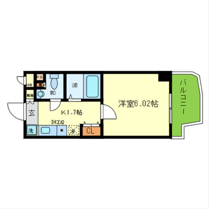 間取図 ｴｲﾁ･ﾂｰ･ｵｰ東住吉Ⅱ番館