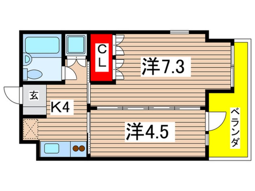 間取図 アーク武庫之荘 Ｎｏ．５