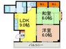 グリーンハイツ柳原 2LDKの間取り