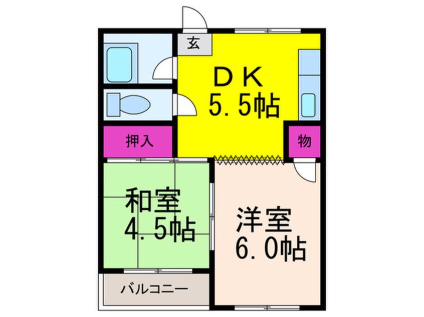 間取図 中井マンション